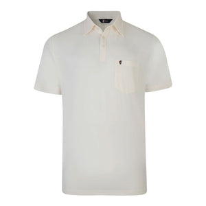 Gabicci Z05 Short Sleeved Jersey Polo Shirt - Cream