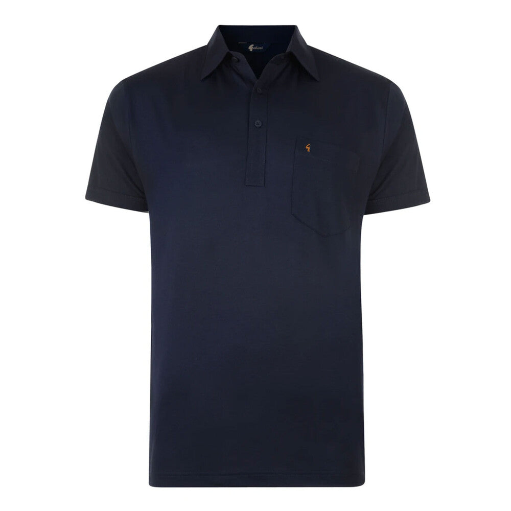 Gabicci Z05 Short Sleeved Jersey Polo Shirt - Navy