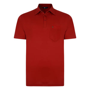 Gabicci Z05 Short Sleeved Jersey Polo Shirt - Red