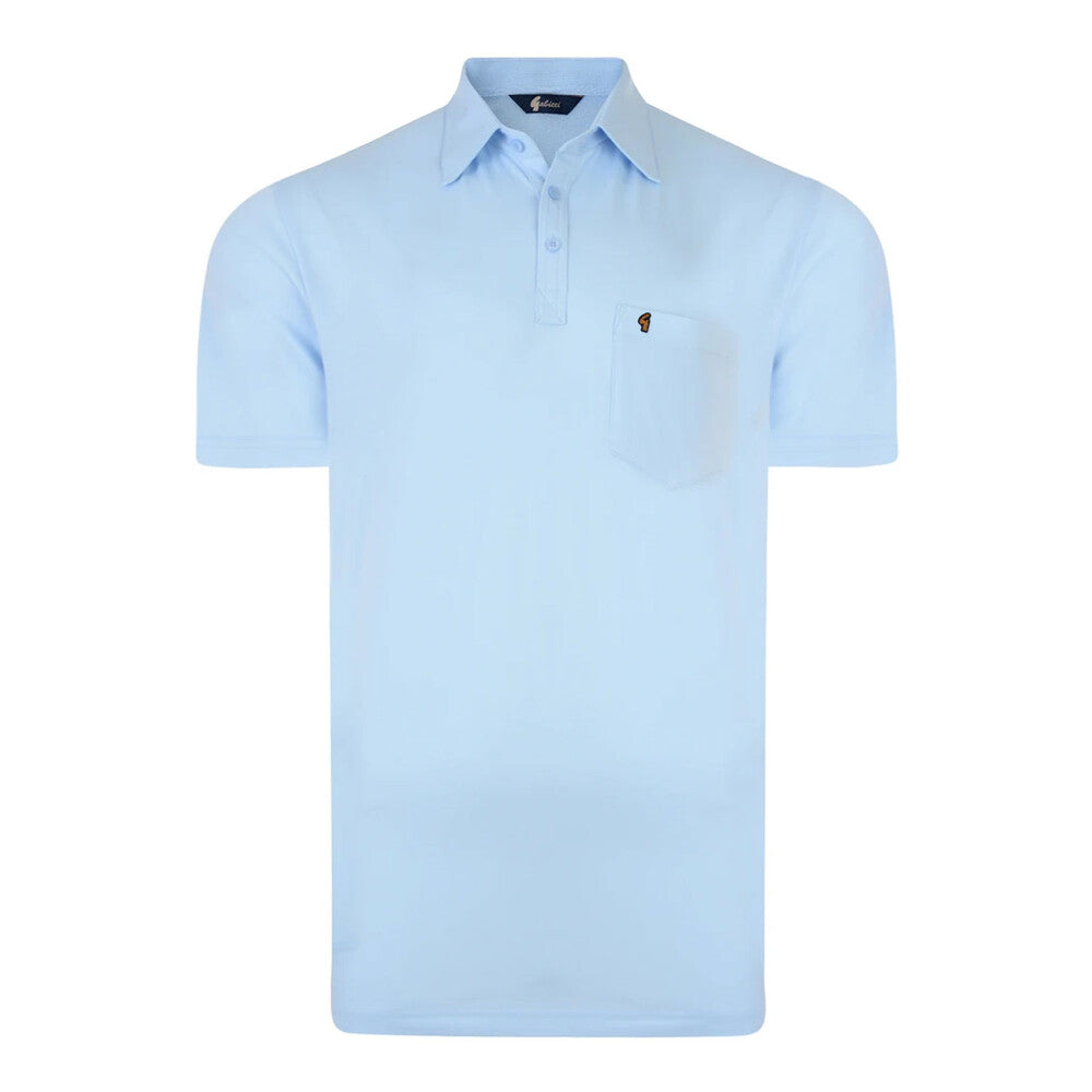 Gabicci Z05 Short Sleeved Jersey Polo Shirt - Sky