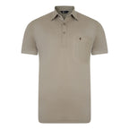 Gabicci Z05 Short Sleeved Jersey Polo Shirt - Stone