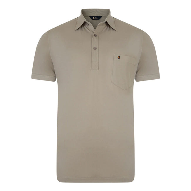 Gabicci Z05 Short Sleeved Jersey Polo Shirt - Stone Hover Image
