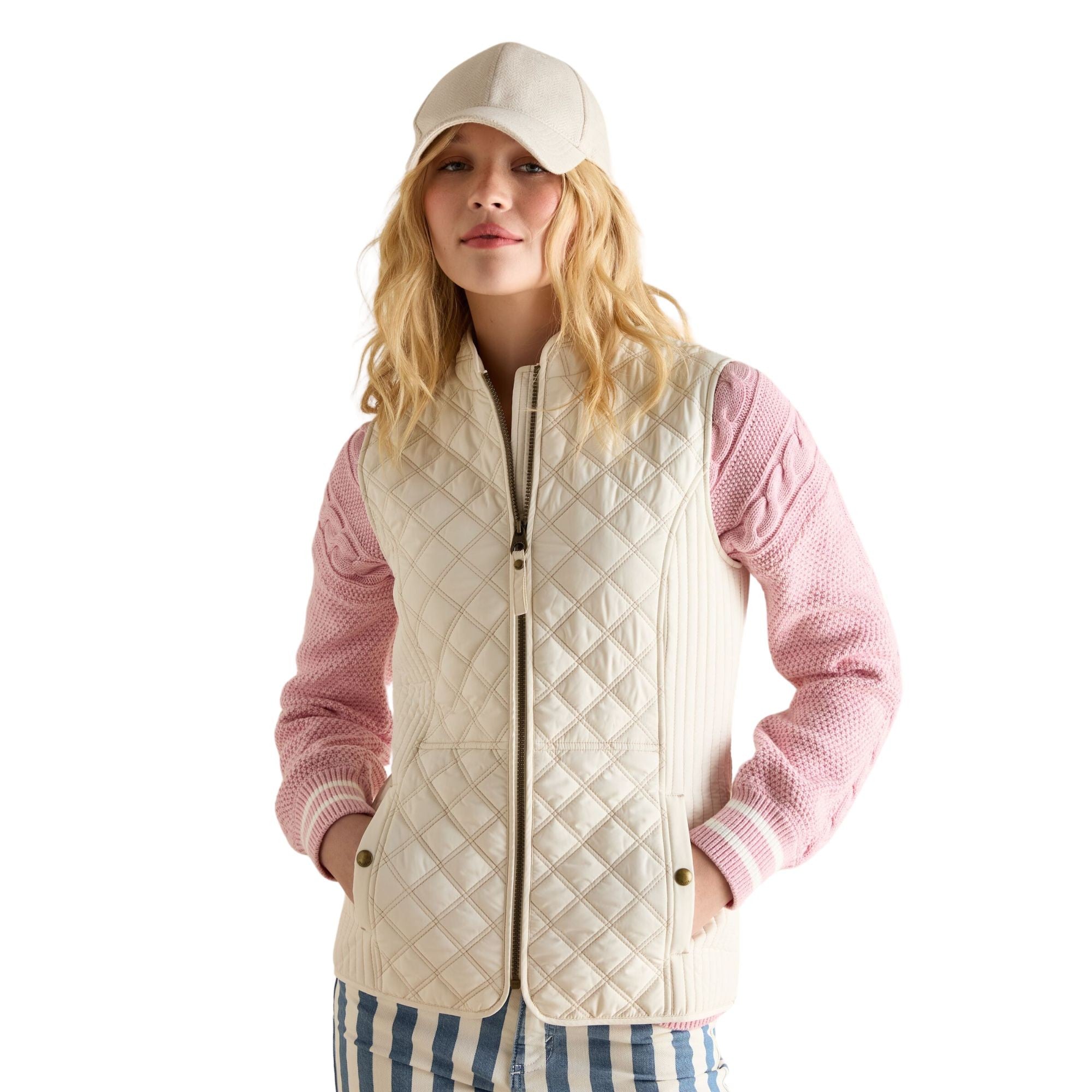 Joules Womens Minx Gilet - Cream