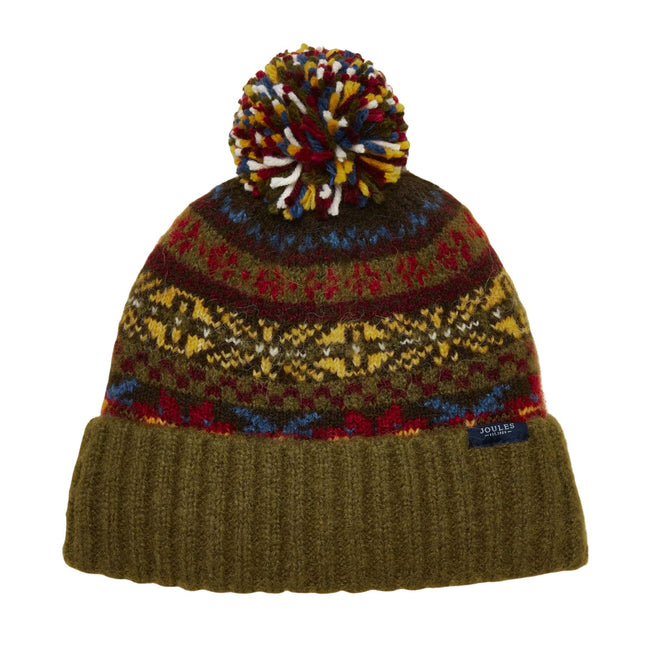 Joules Walcott Bobble Hat - Green Hover Image