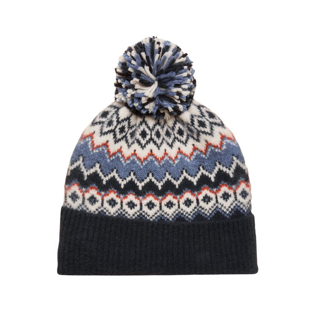 Joules Womens Kara Bobble Hat - Navy Hover Image