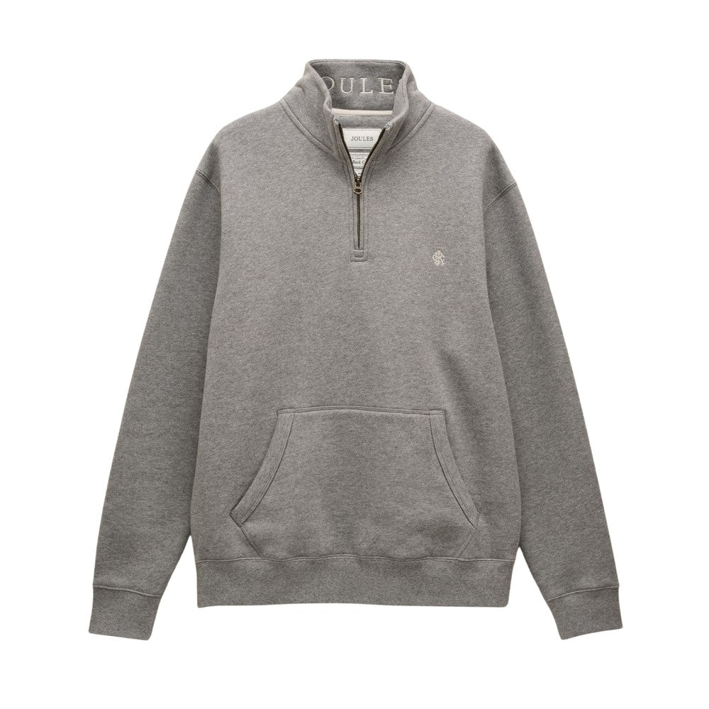 Joules Jenkins Quarter Zip Sweatshirt - Grey