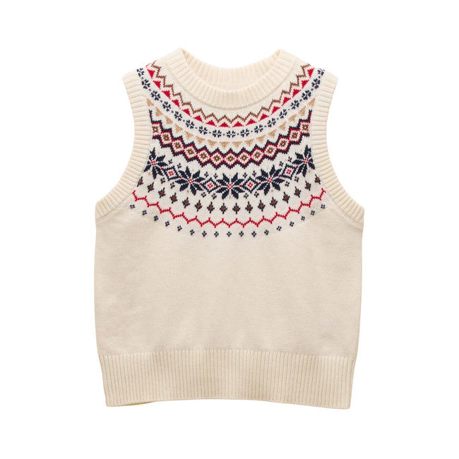 Joules Womens Alba Tank Knitted Vest - Cream Hover Image