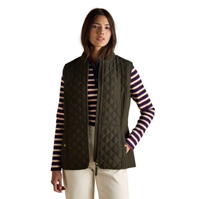 Joules Womens Minx Gilet - Rosemary Green Main Image