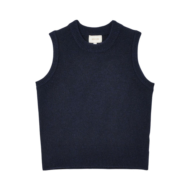 Joules Womens Holly Knitted Vest - Navy Hover Image