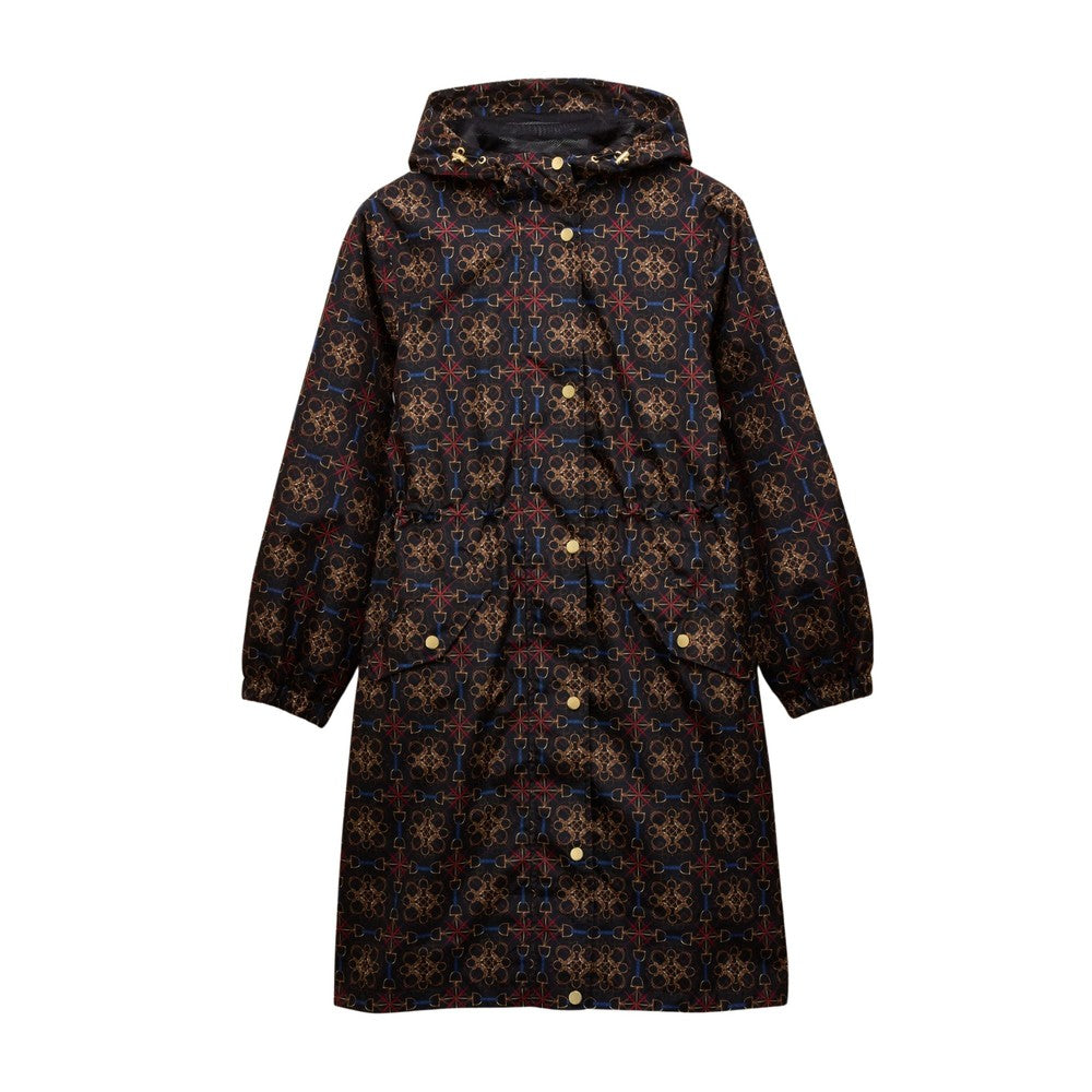 Joules Womens Holkham Raincoat - Navy Strirrup Geo