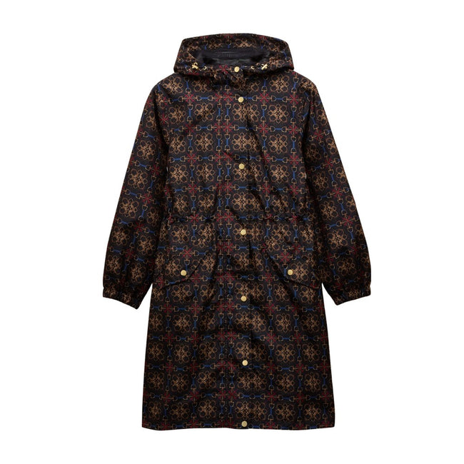 Joules Womens Holkham Raincoat - Navy Strirrup Geo Hover Image