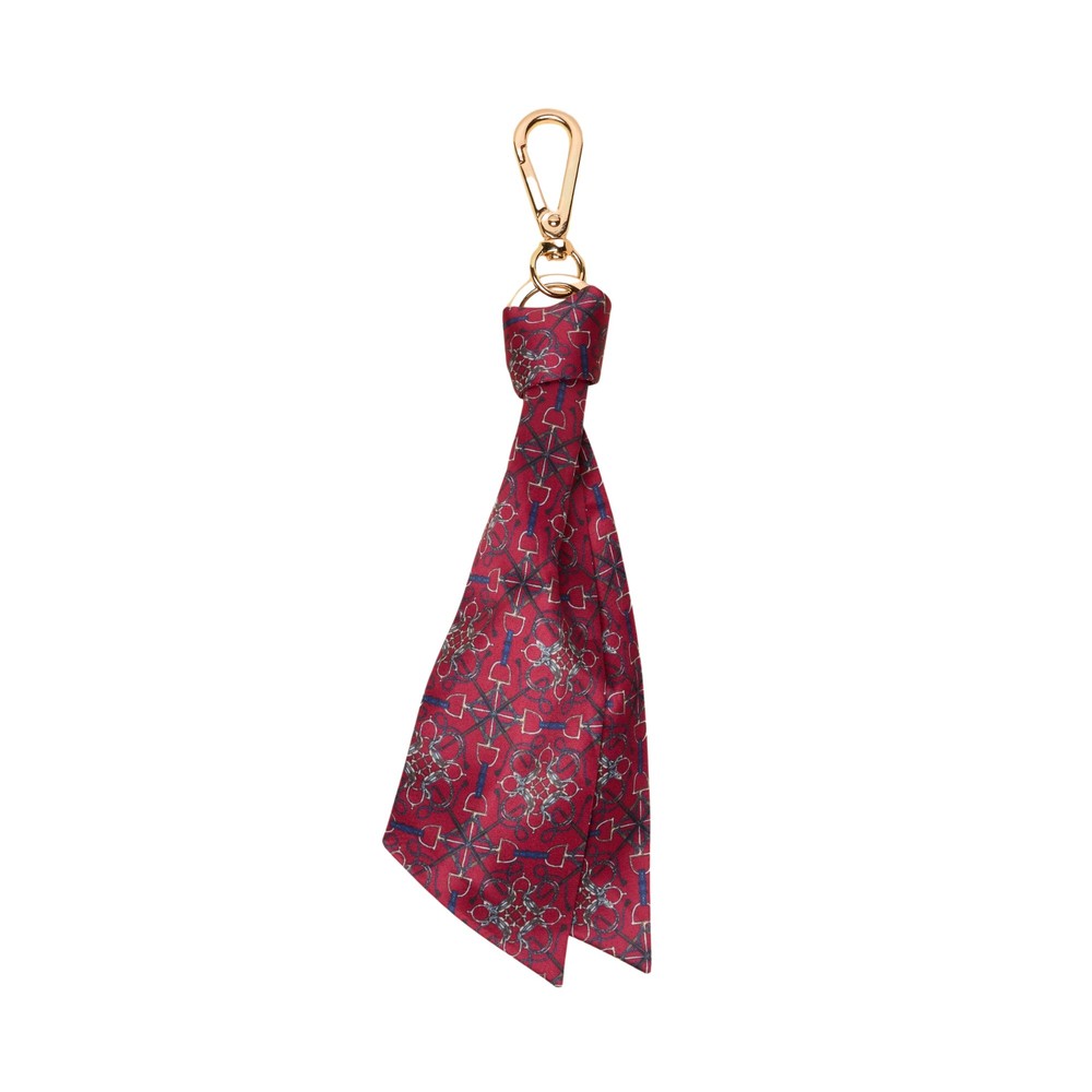 Joules Womens Amber Keyring - Berry Red