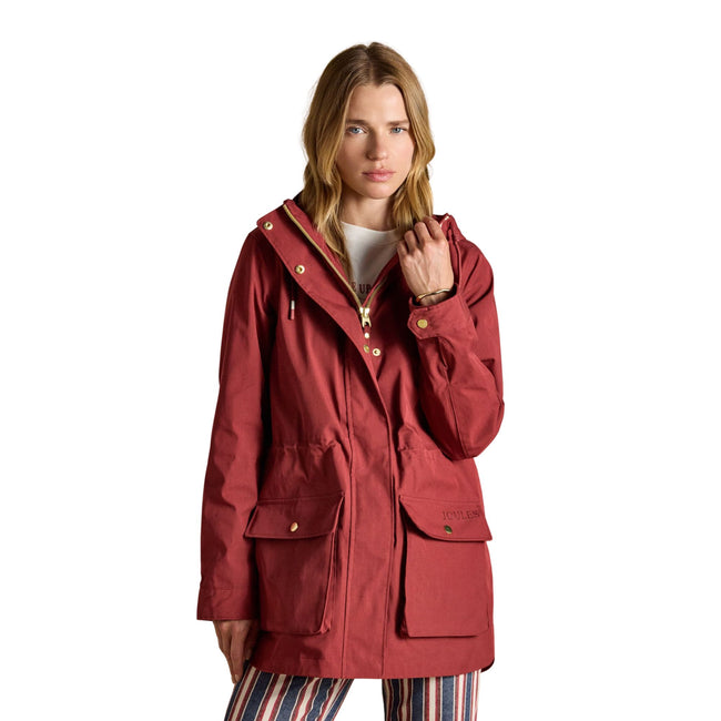 Joules Womens Portwell Coat - Rust Main Image