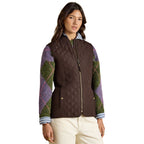 Joules Womens Minx Gilet - Chocolate Brown