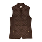 Joules Womens Minx Gilet - Chocolate Brown