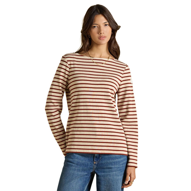 Joules Womens Harbour T-Shirt - Oat/Russet Main Image