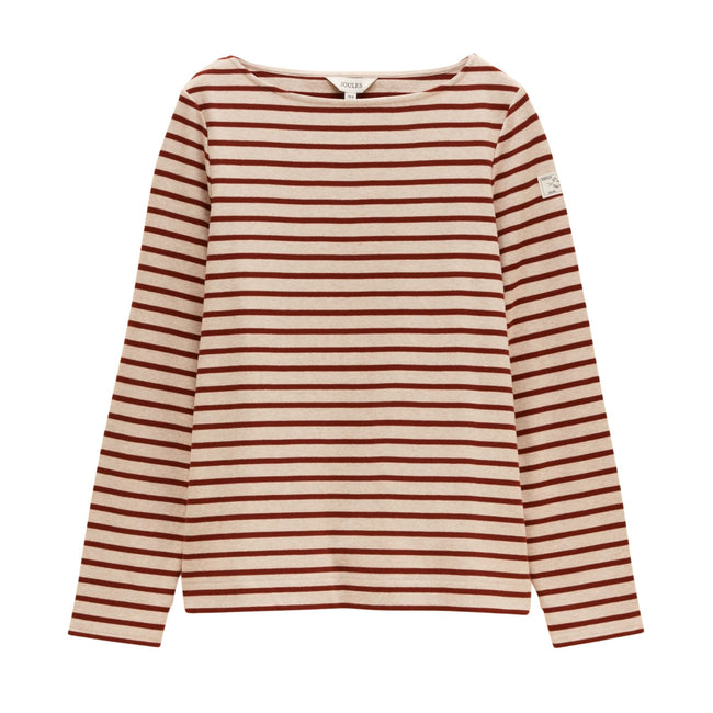 Joules Womens Harbour T-Shirt - Oat/Russet Hover Image
