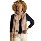 Joules Womens Langtree Scarf - Neutral Check