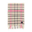 Joules Womens Langtree Scarf - Pink/Grey Gingham