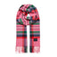 Joules Womens Langtree Scarf - Pink/Green Check