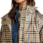 Joules Womens Everdry Coat - Tan Check