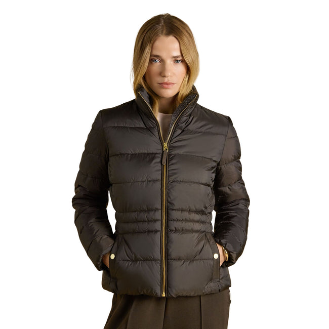 Joules Womens Paddock Coat - Brown Hover Image