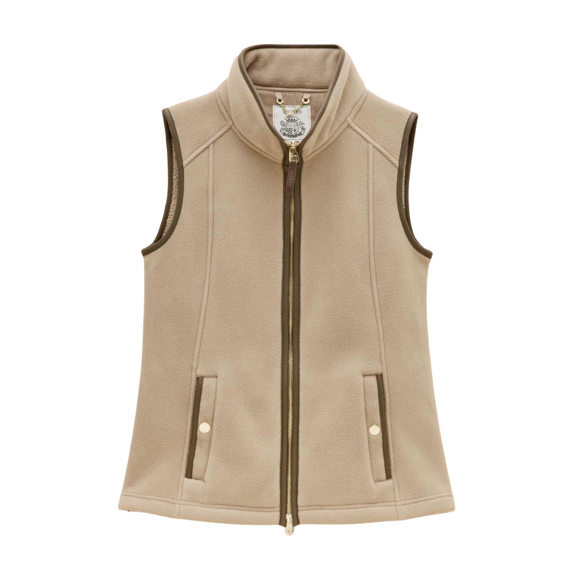 Joules Womens Heritage Gilet - Mink Brown