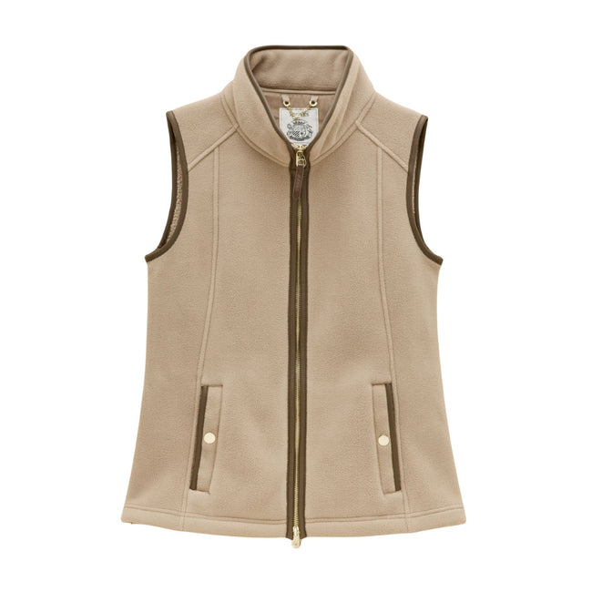 Joules Womens Heritage Gilet - Mink Brown Hover Image