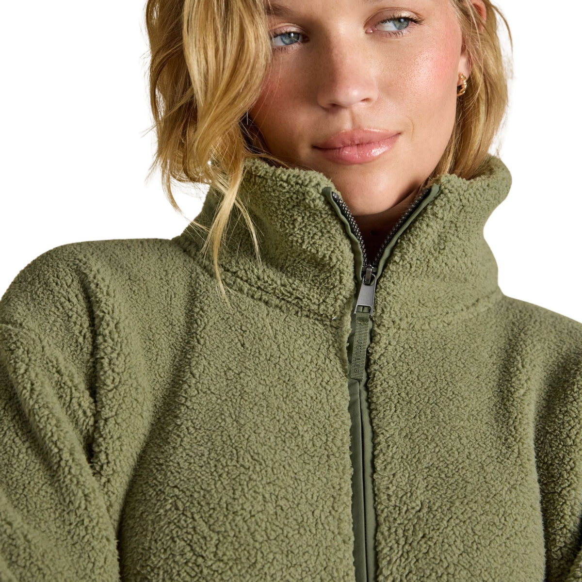 Joules Womens Short Tilly Fleece - Olive Green