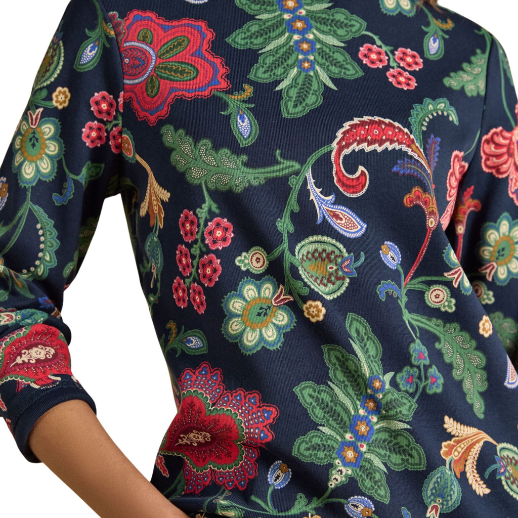 Joules Womens Printed Harbour T-Shirt - Navy Floral