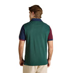 Joules Mens Embellished Woody Polo Shirt - Green/Burgundy