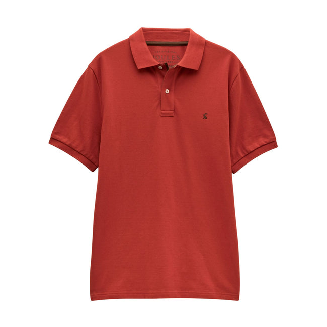 Joules Mens Woody Polo Shirt - Amber Orange Hover Image