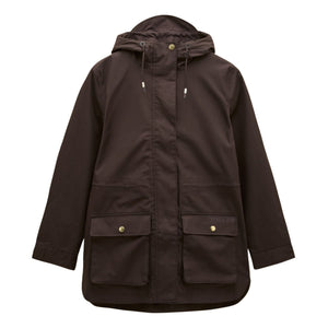 Joules Womens Portwell Coat - Chocolate Brown
