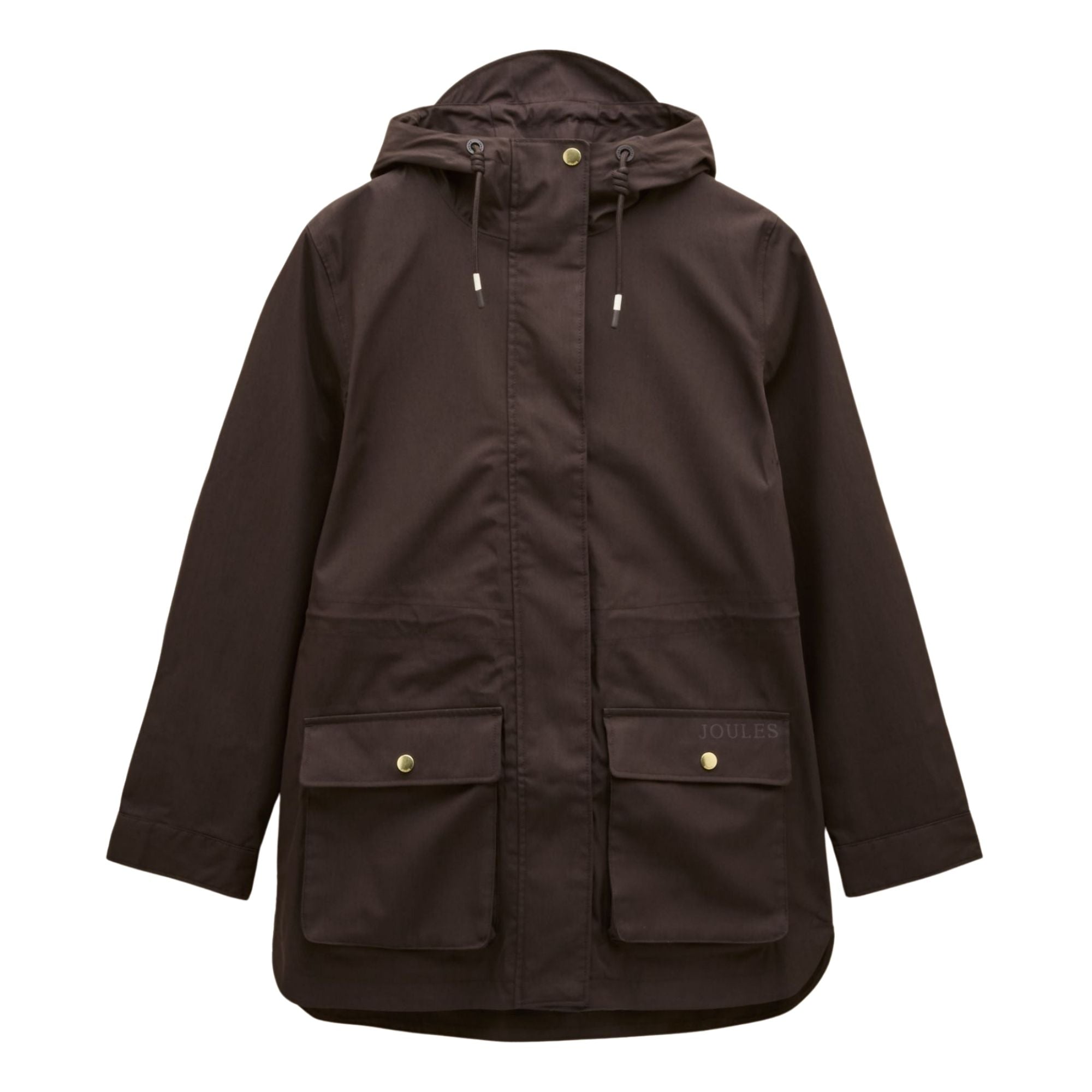 Joules Womens Portwell Coat - Chocolate Brown