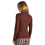 Joules Womens Fairfield Jonty Polo Shirt - Chocolate Brown