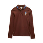 Joules Womens Fairfield Jonty Polo Shirt - Chocolate Brown