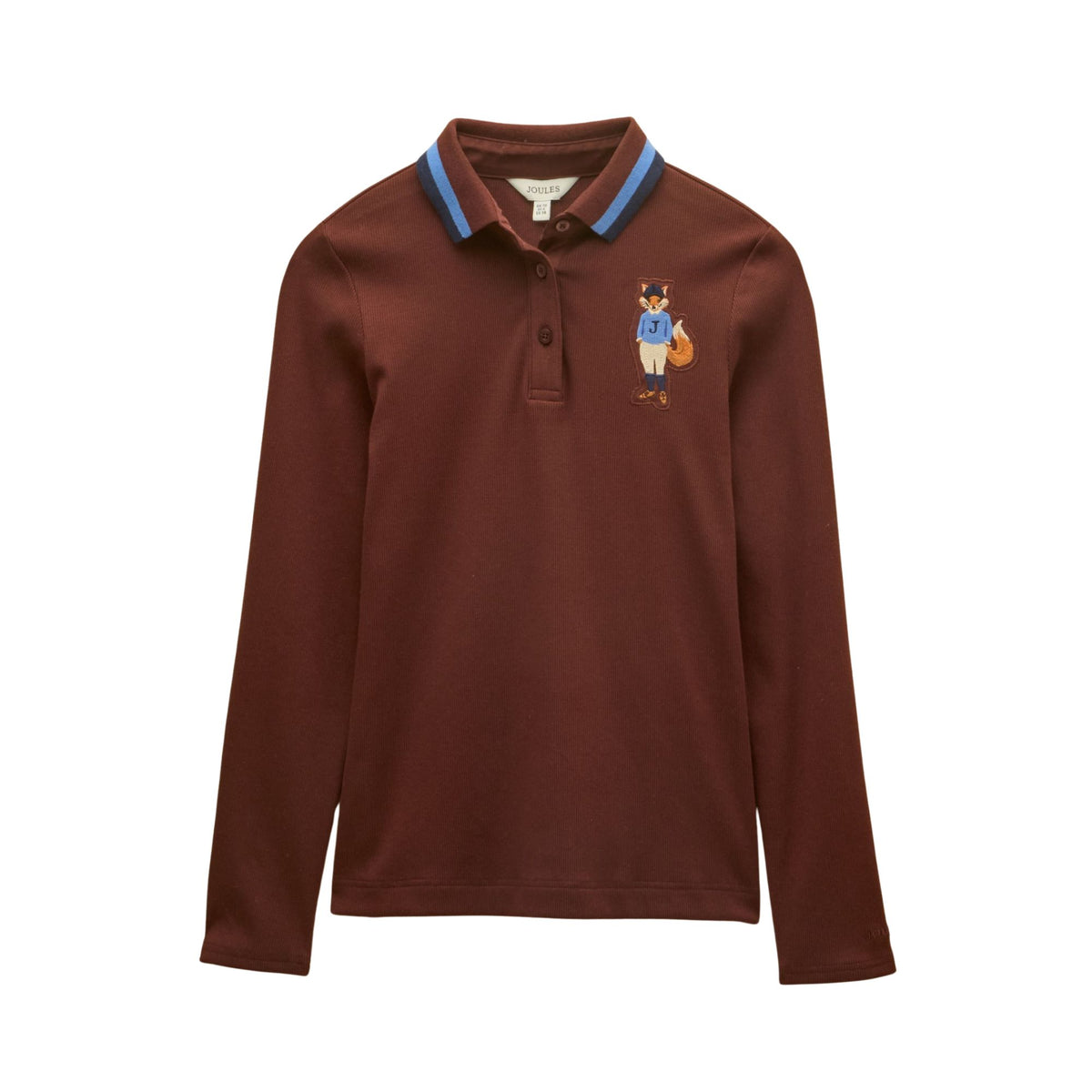 Joules Womens Fairfield Jonty Polo Shirt - Chocolate Brown
