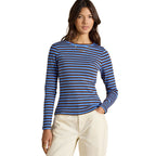 Joules Womens Sophie T-Shirt - Blue/Brown
