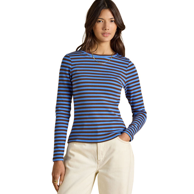 Joules Womens Sophie T-Shirt - Blue/Brown Main Image