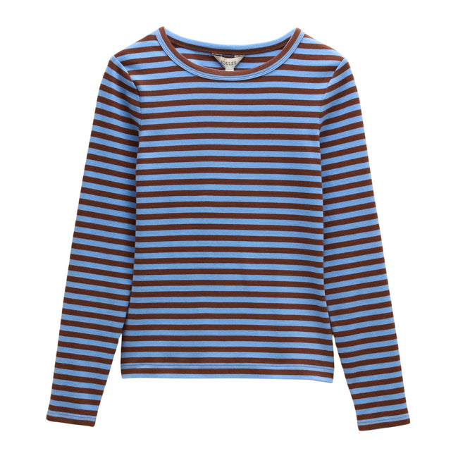 Joules Womens Sophie T-Shirt - Blue/Brown Hover Image