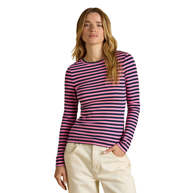 Joules Womens Sophie T-Shirt - Navy/Pink Main Image