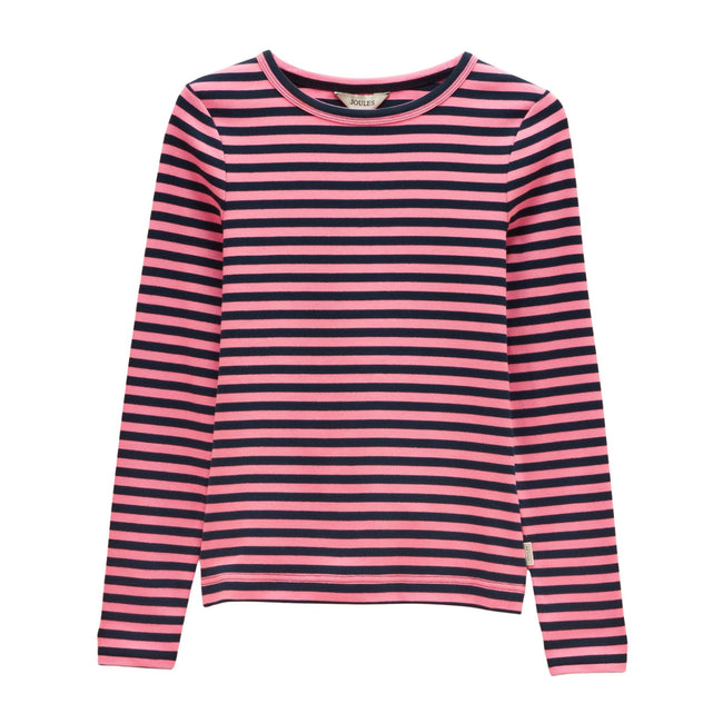 Joules Womens Sophie T-Shirt - Navy/Pink Hover Image