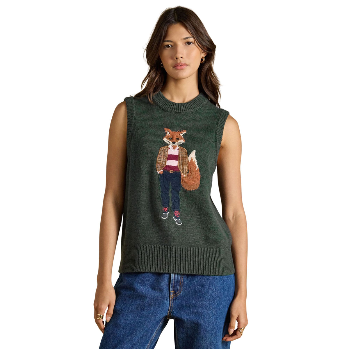 Joules Womens Jonty Tank Top - Green