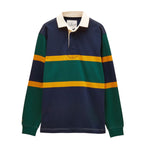 Joules Mens Hotchpotch Embellished Rugby Rugby Shirt - Green/Navy