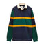 Joules Mens Hotchpotch Embellished Rugby Rugby Shirt - Green/Navy