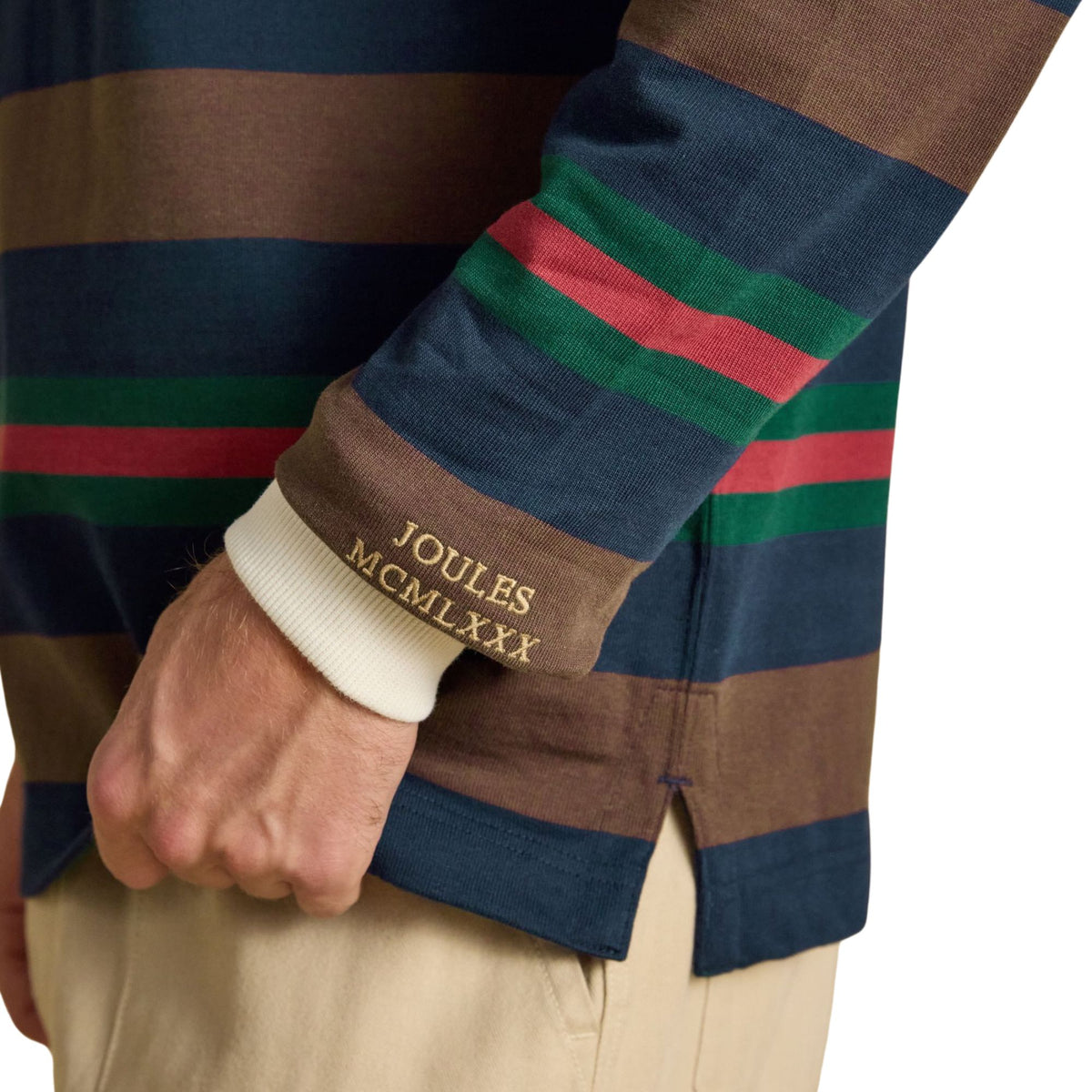 Joules Mens Rugby Club L/S Rugby Shirt - Multi