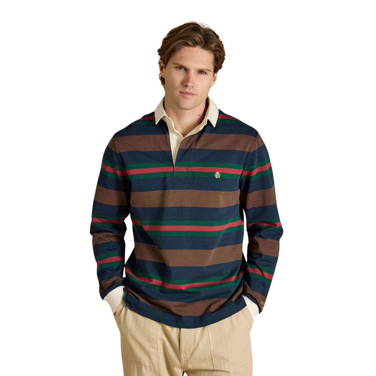 Joules Mens Rugby Club L/S Rugby Shirt - Multi