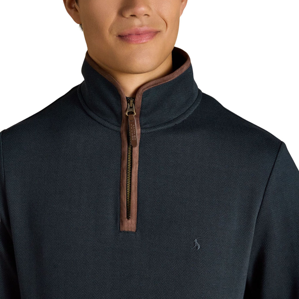 Joules Mens Heritage Sweat 1/4 Zip Sweat Top - Navy