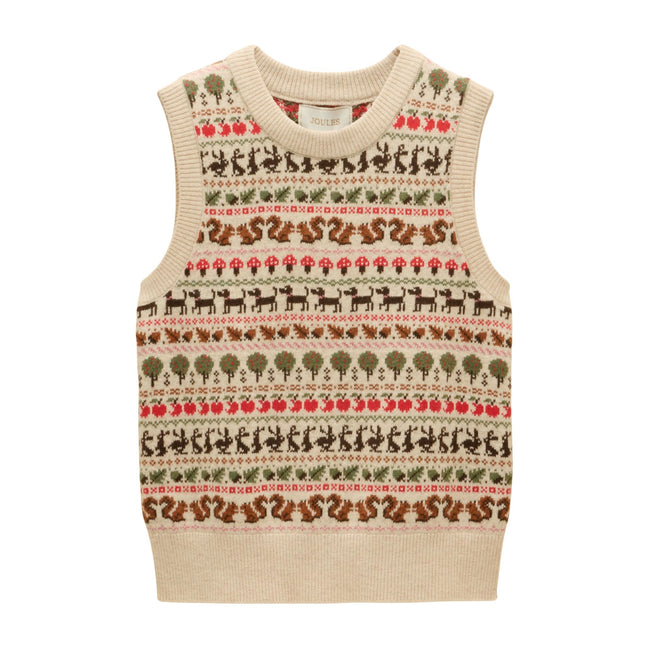 Joules Womens Orchard Tank Top - Oatmeal Hover Image