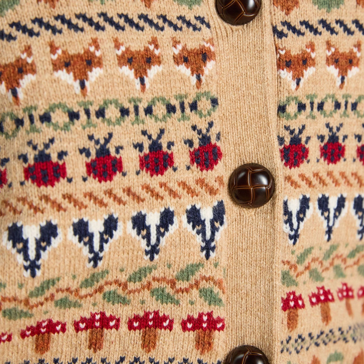 Joules Womens Woodland Cardigan - Oatmeal